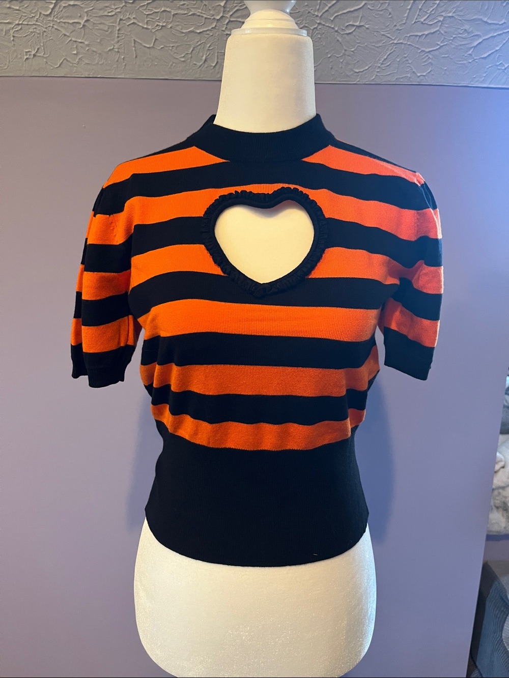 Smak Parlour heart cut out sweater